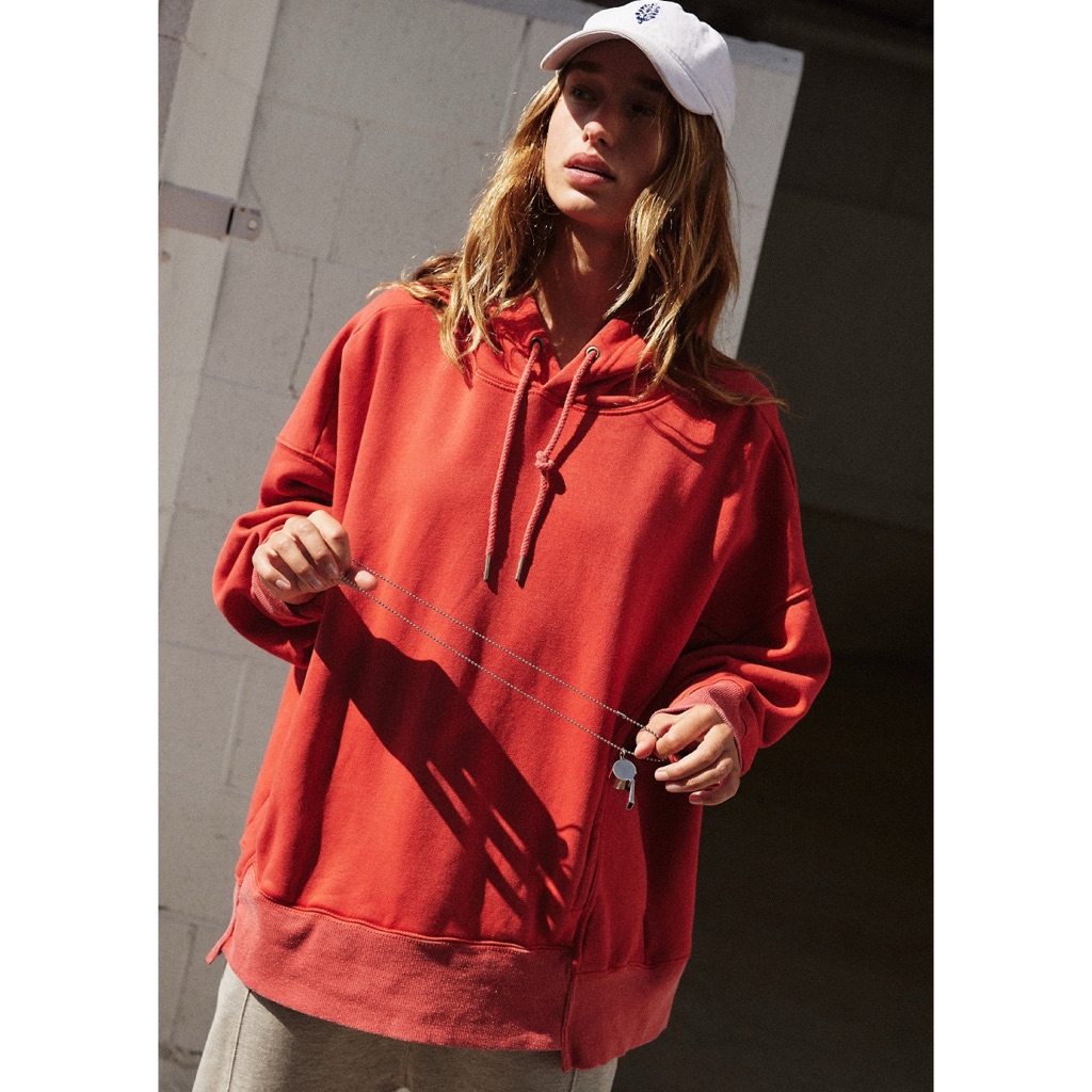 Free People Red Hoodie